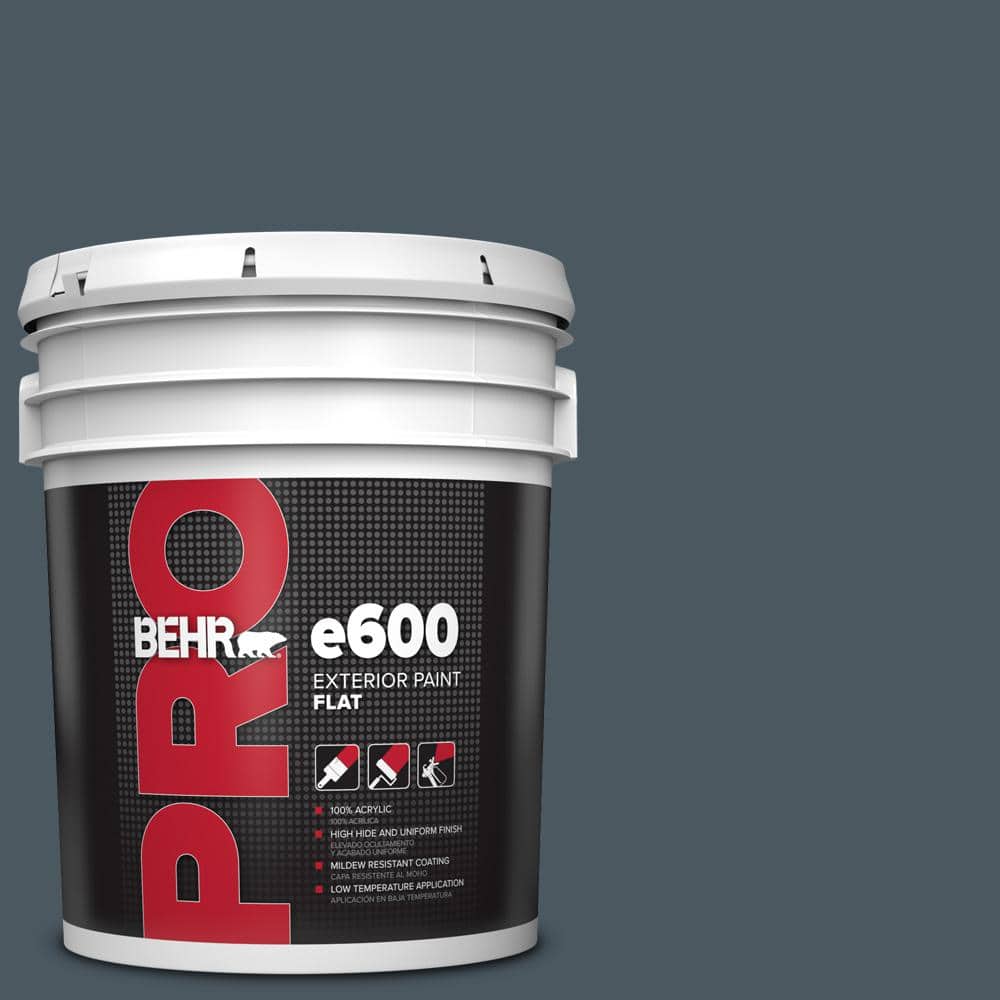 BEHR PRO 5 gal. #S470-7 Undersea Flat Exterior Paint