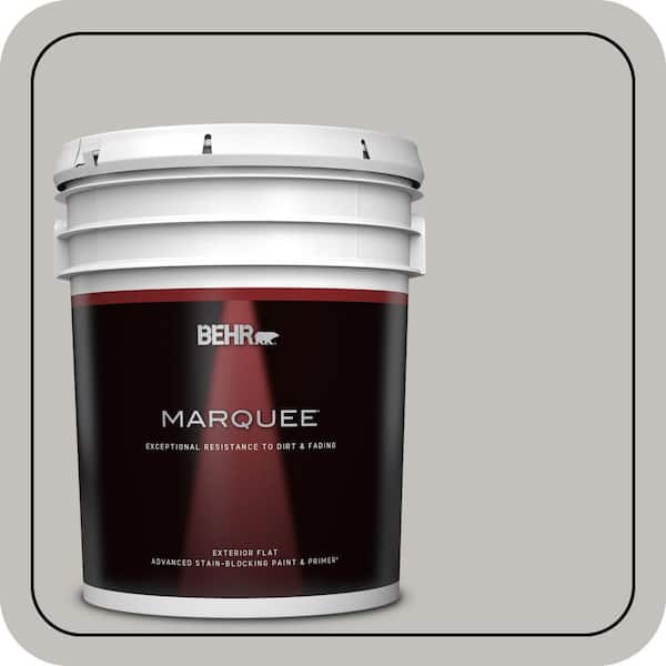 BEHR MARQUEE 5 gal. #PPU18-10 Natural Gray Flat Exterior Paint & Primer (2)