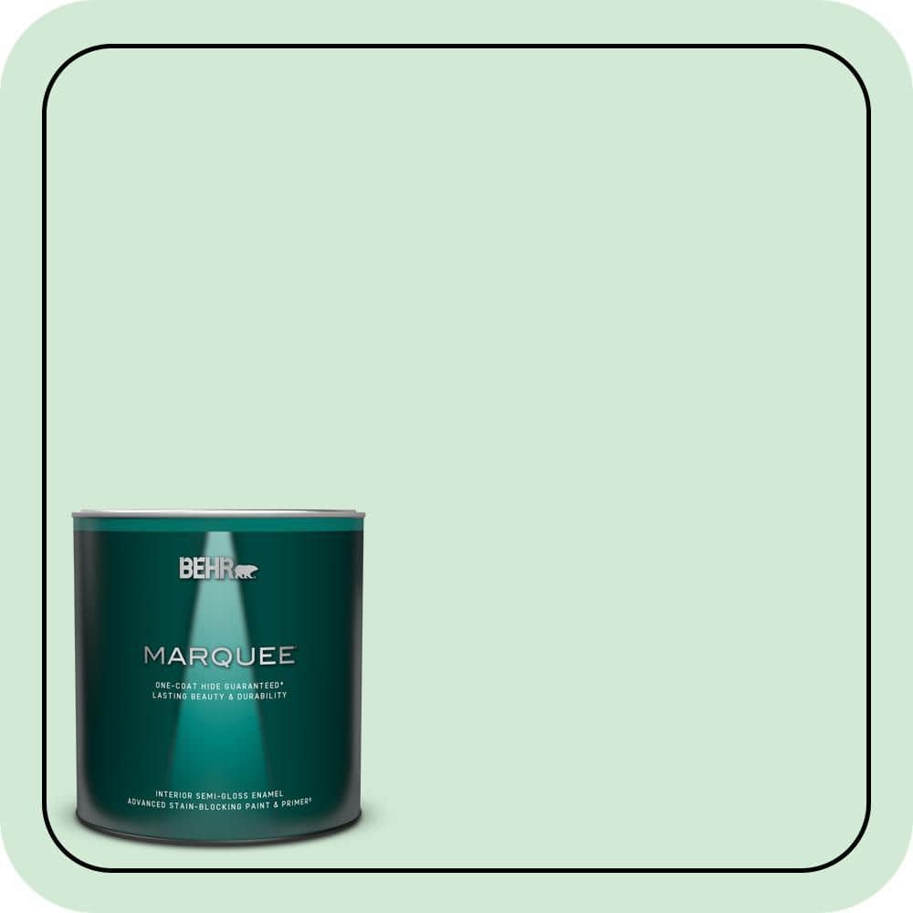 BEHR MARQUEE 1 qt. #460C-3 Venetian Pearl Semi-Gloss Enamel Interior Paint & Primer