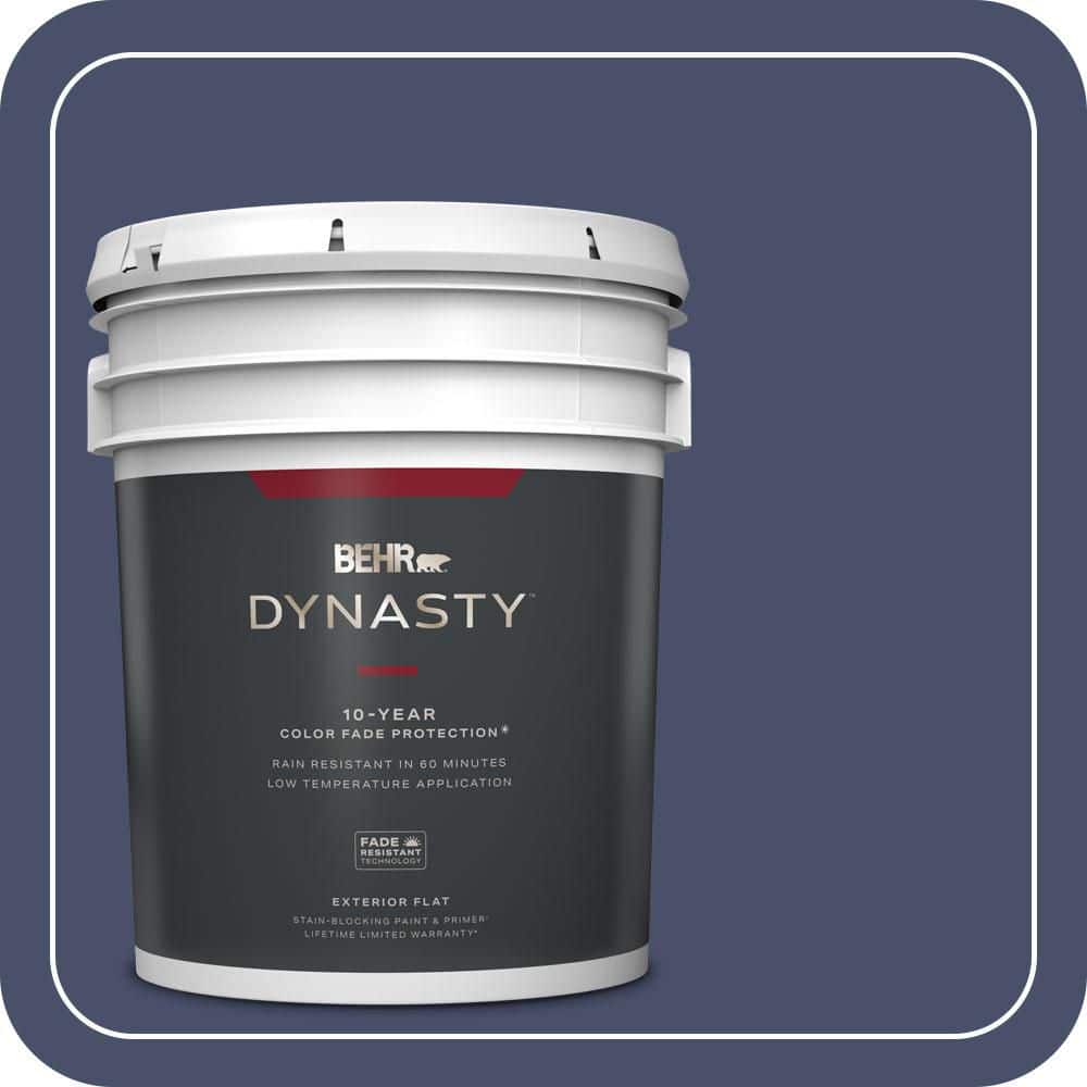 BEHR DYNASTY 5 gal. #PPU15-18 Vintage Velvet Flat Exterior Stain-Blocking Paint & Primer