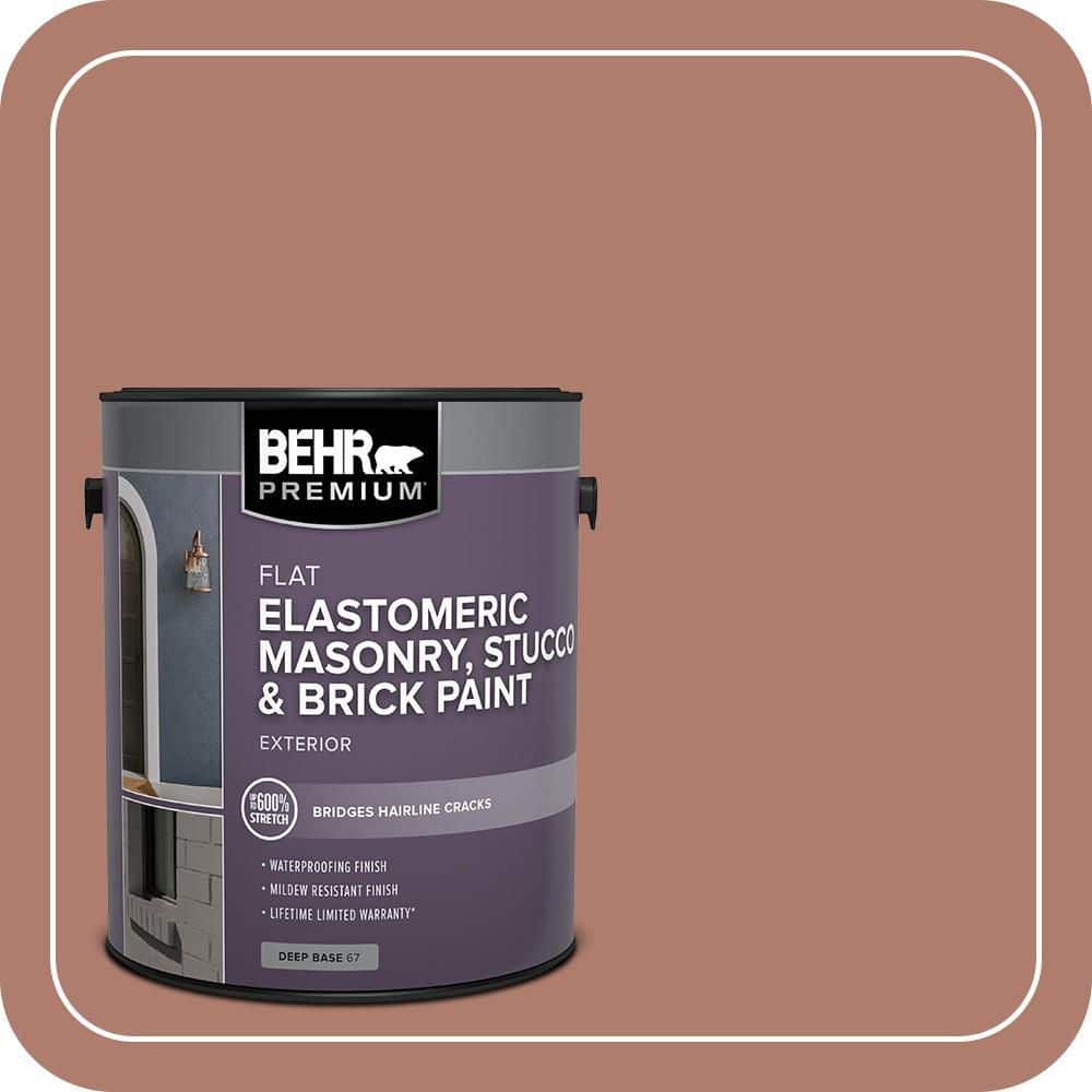 BEHR PREMIUM 1 gal. #PPU2-11 Mars Red Elastomeric Masonry, Stucco and Brick Exterior Paint (1)