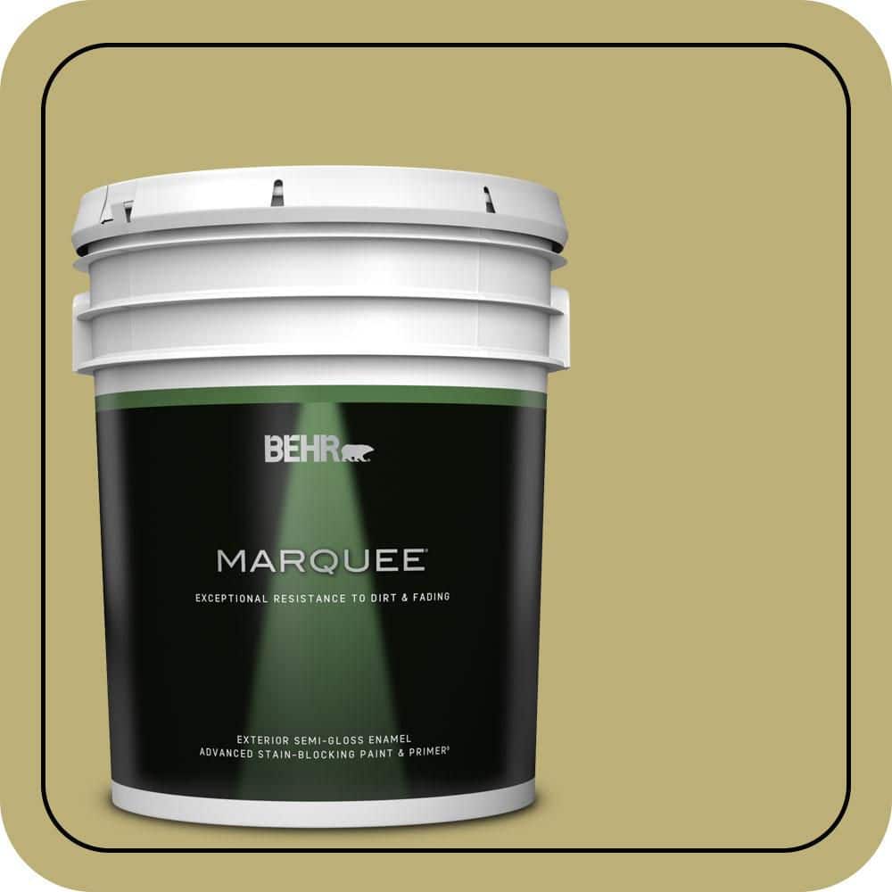 BEHR MARQUEE 5 gal. #MQ6-60 Everglade Semi-Gloss Enamel Exterior Paint & Primer