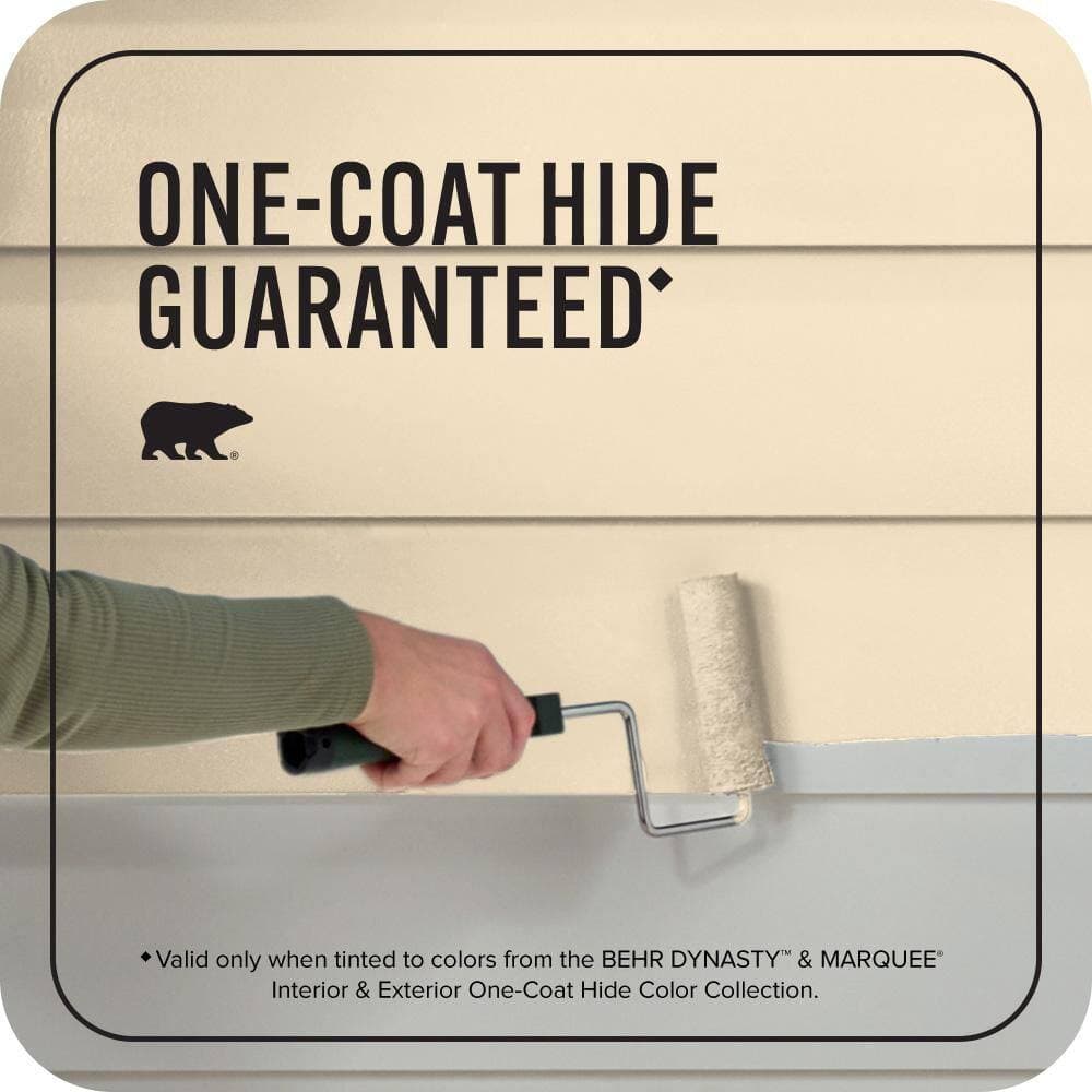 BEHR MARQUEE 5 gal. #QE-18 Moonglow Flat Exterior Paint & Primer (3)