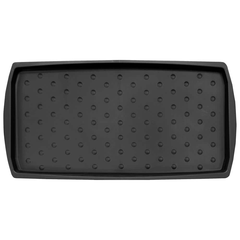 TrafficMaster Soho Black 15 in. x 29 in. Indoor Boot Tray (2)