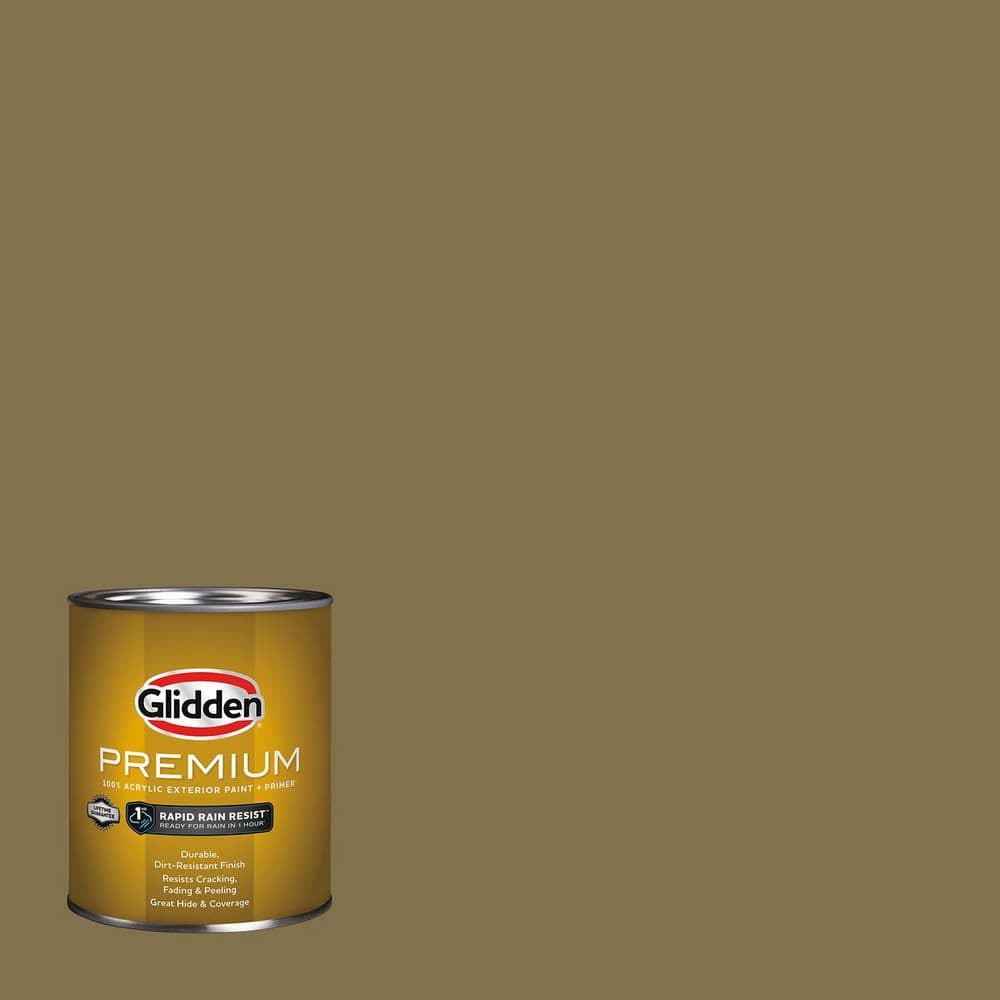 Glidden Premium 1 qt. PPG1104-7 Outrigger Flat Exterior Latex Paint