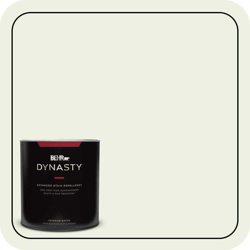 BEHR DYNASTY 1 qt. #P380-1 Magic Mint Matte Interior Stain-Blocking Paint & Primer