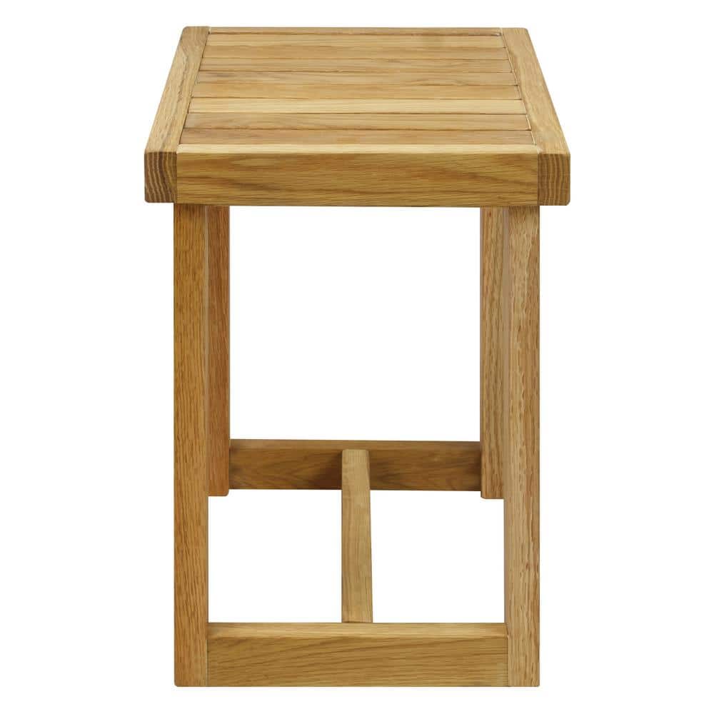 American Trails 18 in. 1-Piece Natural (Oil) Shower Bench with Solid American White Oak (2)