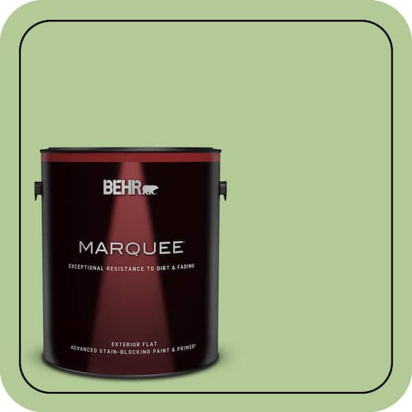 BEHR MARQUEE 1 gal. #430D-4 Garden Spot Flat Exterior Paint & Primer (2)