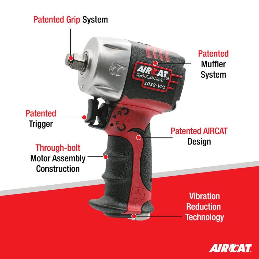 AIRCAT 1/2 in. Compact Impact Wrench (2)