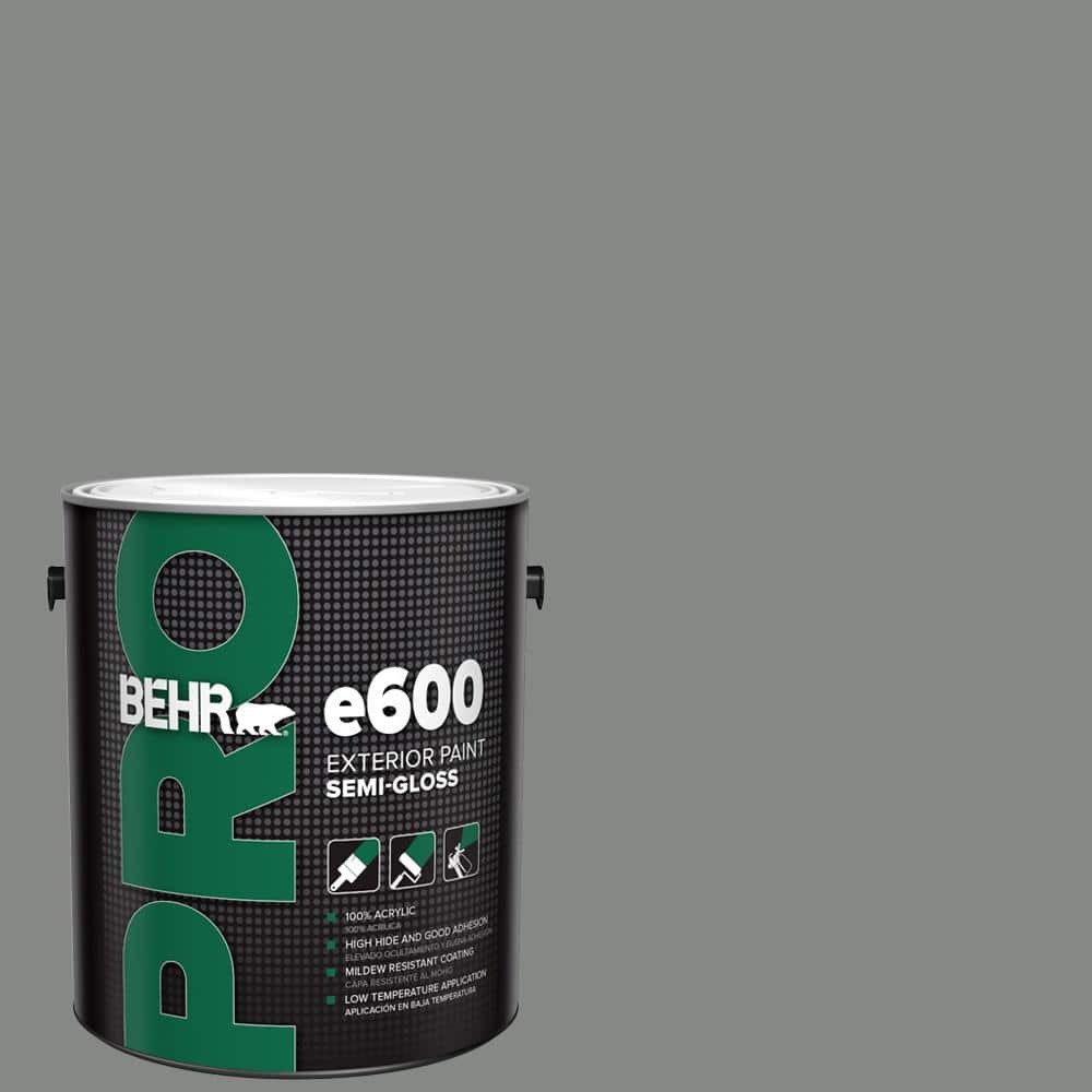 BEHR PRO 1 gal. #PPU25-17 Euro Gray Semi-Gloss Acrylic Exterior Paint