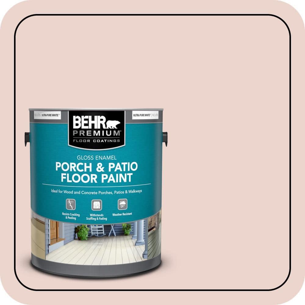 BEHR PREMIUM 1 gal. #S170-1 Ole Pink Gloss Enamel Interior/Exterior Porch and Patio Floor Paint