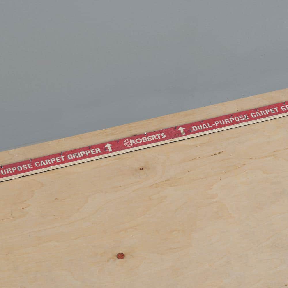 ROBERTS 7/8 in. x 4 ft. Smooth Edge Peel and Stick Carpet Tack Strip (3-Pack) (3)