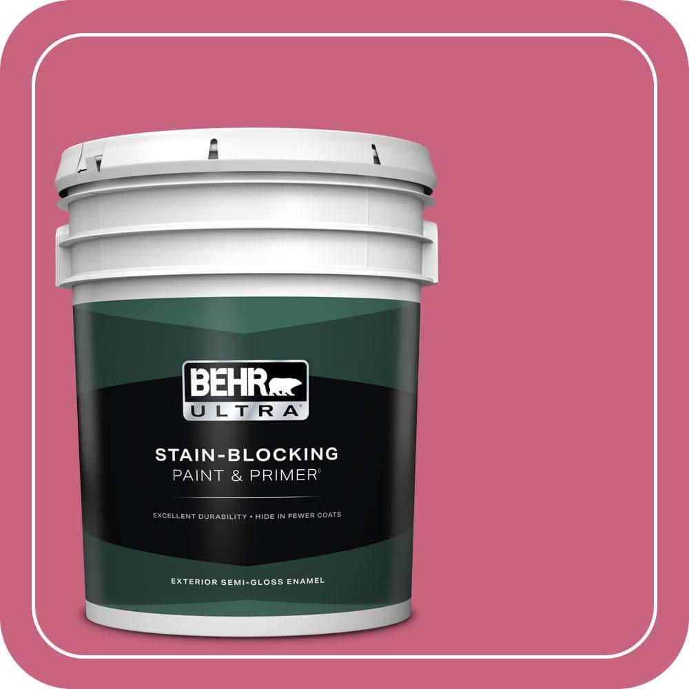 BEHR ULTRA 5 gal. #P130-6 Ballerina Tutu Semi-Gloss Enamel Exterior Paint & Primer