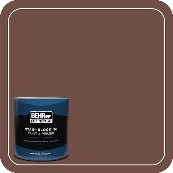 BEHR ULTRA 1 qt. #S-G-750 Chocolate Sprinkle Satin Enamel Exterior Paint & Primer (2)