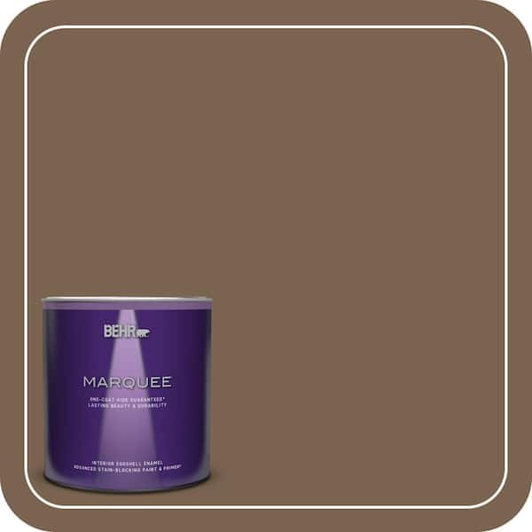 BEHR MARQUEE 1 qt. #N260-7 Folk Guitar One-Coat Hide Eggshell Enamel Interior Paint & Primer (2)
