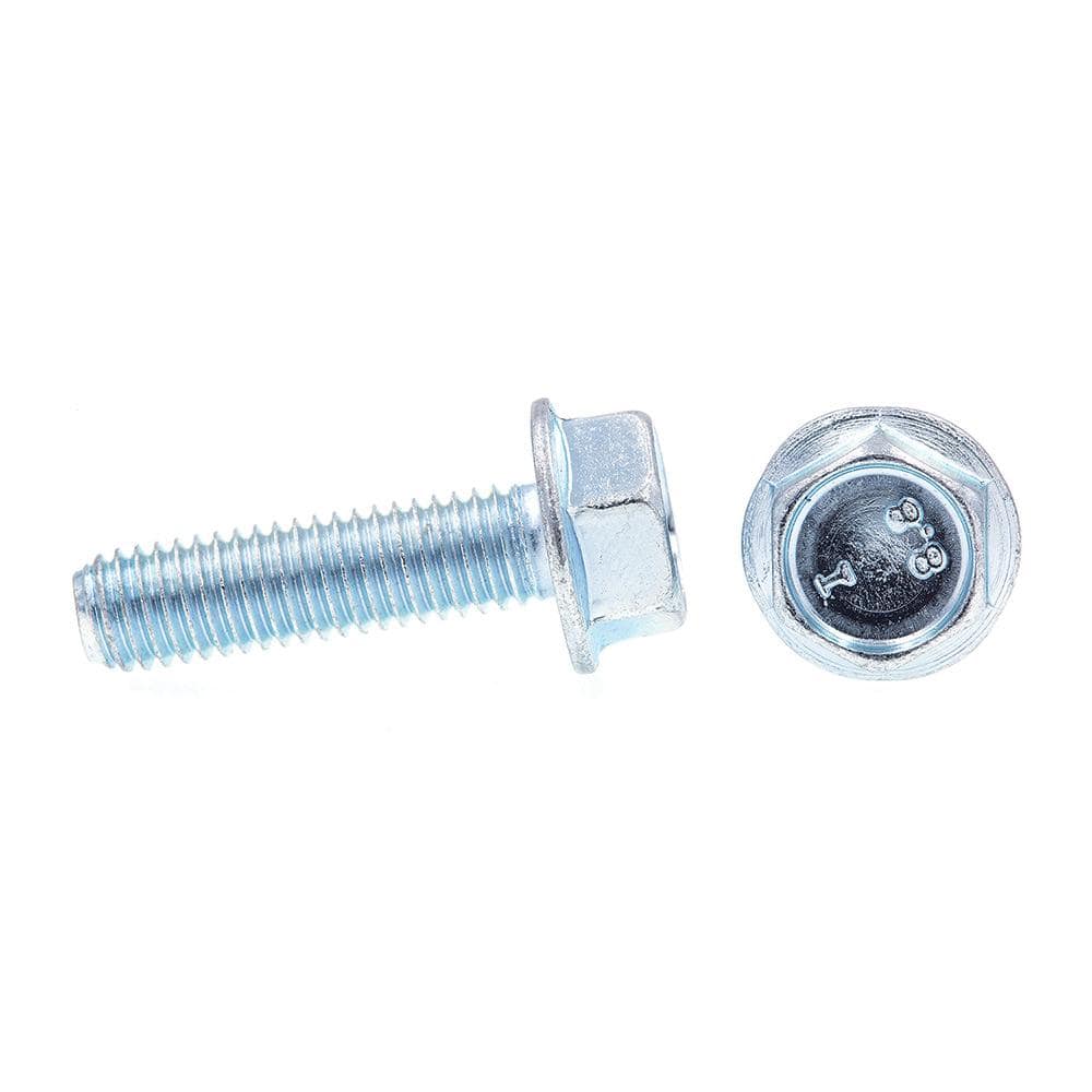 Prime-Line M8-1.25 x 30 mm Class 8.8 Metric Zinc Plated Steel Flange Bolts (25-Pack) (2)