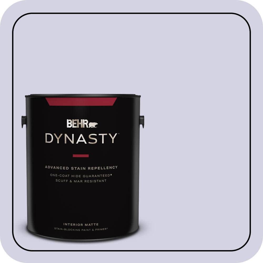 BEHR DYNASTY 1 gal. #M550-2 Lavender Memory Matte Interior Stain-Blocking Paint & Primer