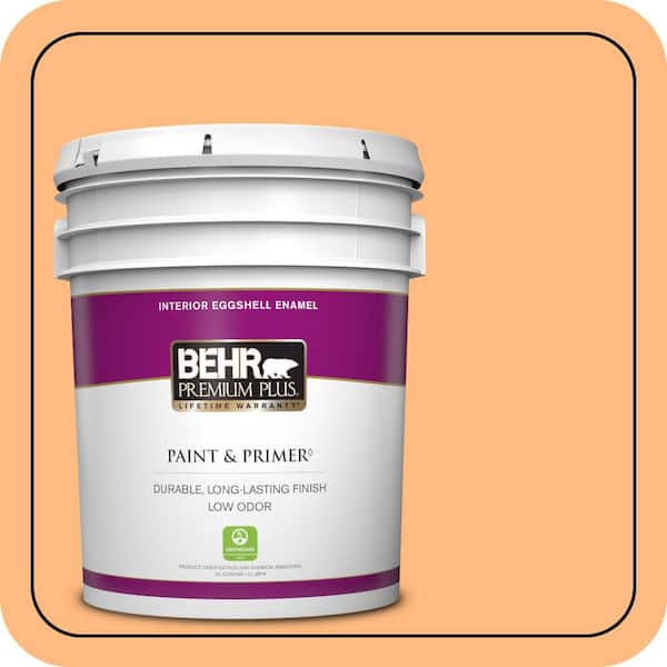 BEHR PREMIUM PLUS #270B-4 Apricot Flower Enamel Low Odor & Primer (2)