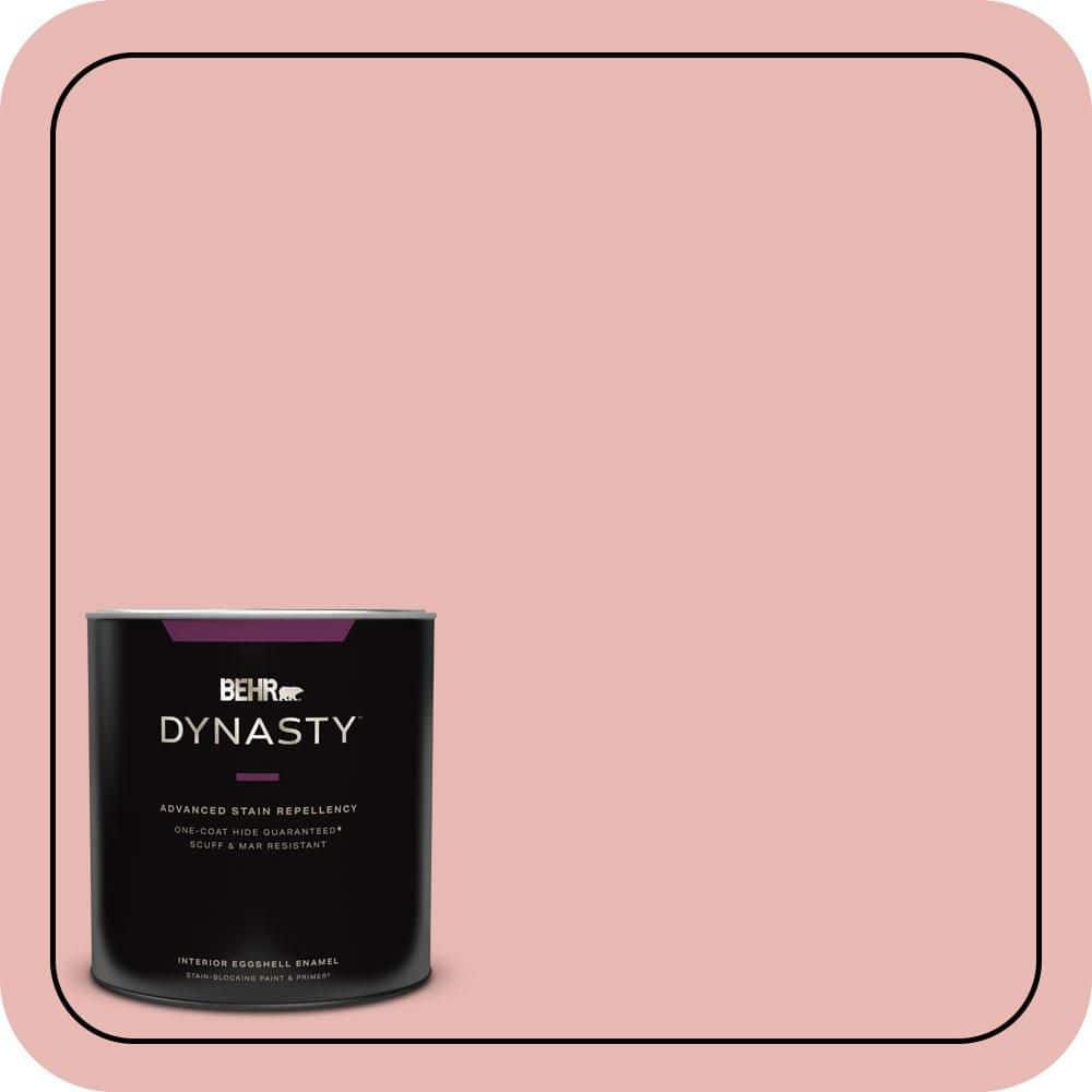 BEHR DYNASTY 1 qt. #MQ4-04 Noble Blush One-Coat Hide Eggshell Enamel Interior Stain-Blocking Paint & Primer