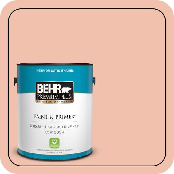 BEHR PREMIUM PLUS #M180-3 Flamingo Feather Enamel Low Odor & Primer (4)
