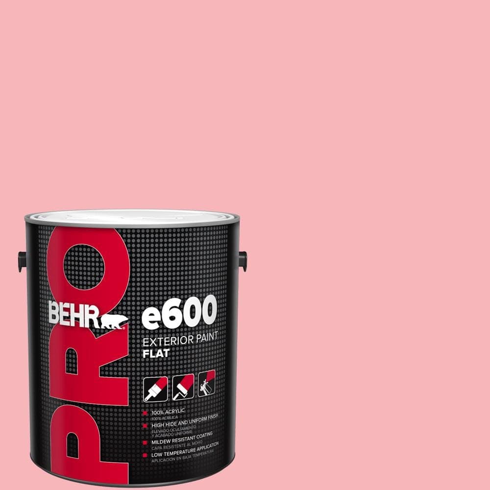 BEHR PRO 1 gal. #130A-3 Ballerina Pink Flat Paint