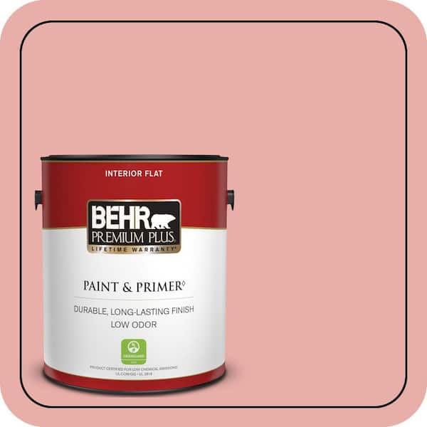 BEHR PREMIUM PLUS #160C-3 Rose Silk Enamel Low Odor & Primer (4)