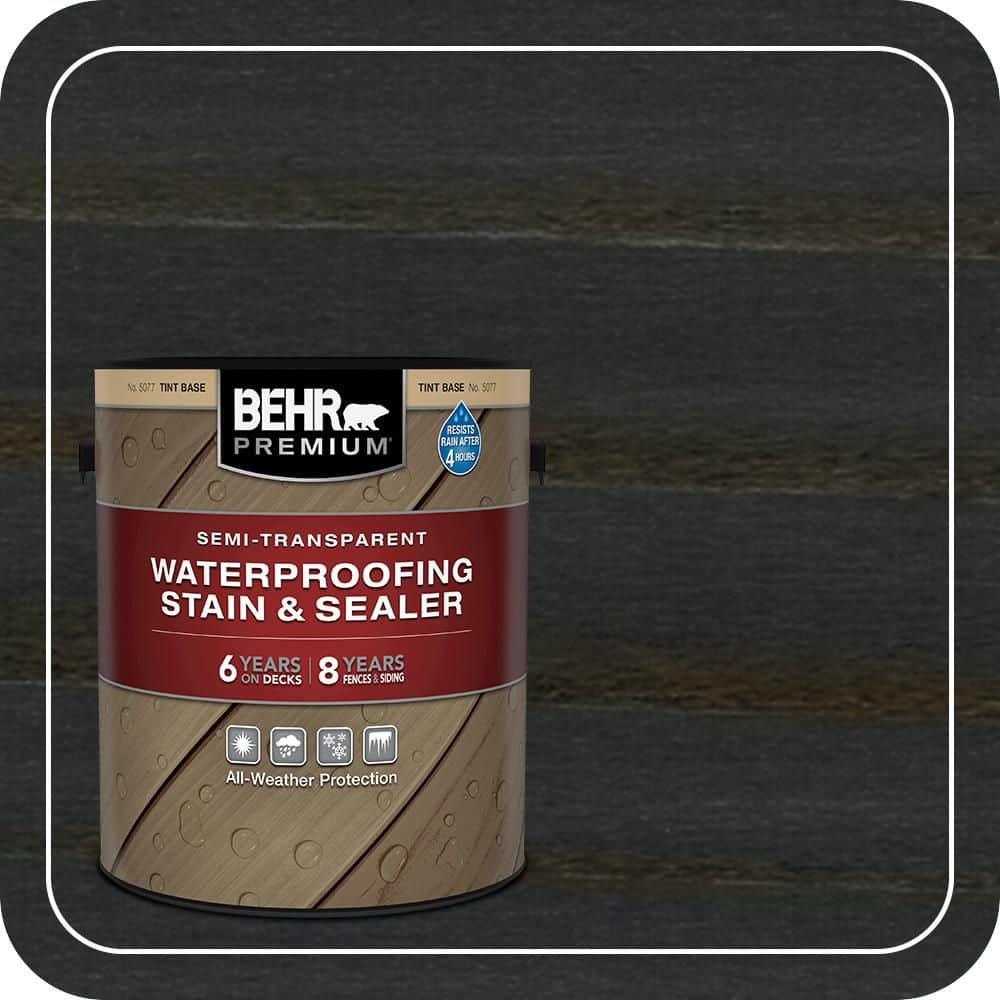 BEHR PREMIUM 1 gal. #ST-101 Atlantic Semi-Transparent Waterproofing Exterior Wood Stain and Sealer (1)