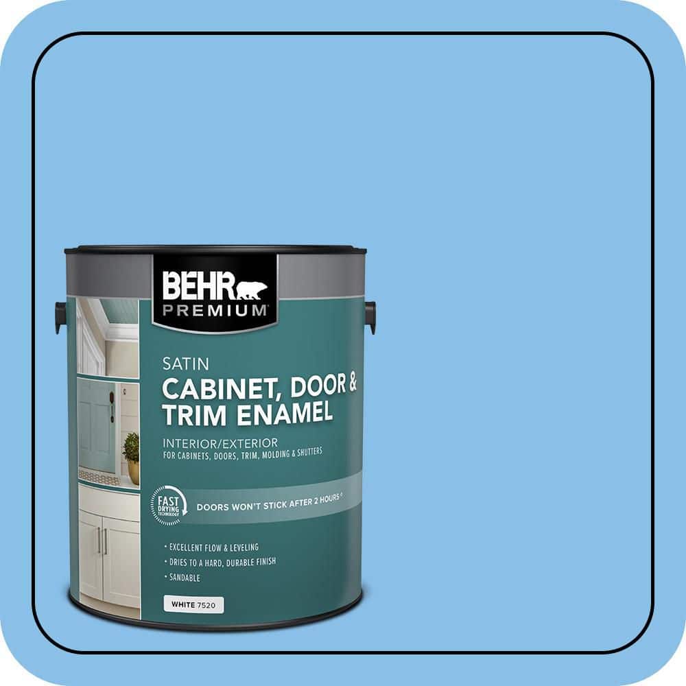 BEHR PREMIUM 1 gal. #P510-3 Rhodes Satin Enamel Interior/Exterior Cabinet, Door & Trim Paint