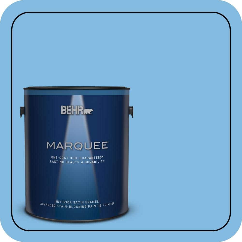 BEHR MARQUEE 1 gal. #560B-4 Enchanting Satin Enamel Interior Paint & Primer (1)