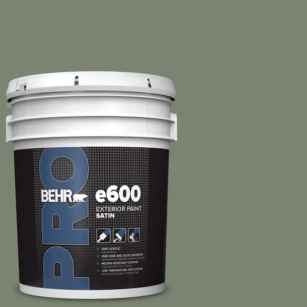 BEHR PRO 5 gal. #PPU11-18 Cactus Garden Satin Exterior Paint (2)