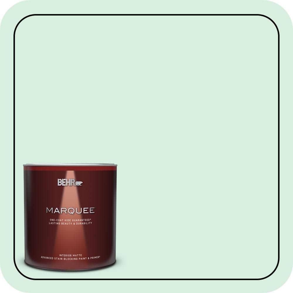 BEHR MARQUEE 1 qt. #P410-1 Pondscape Matte Interior Paint & Primer