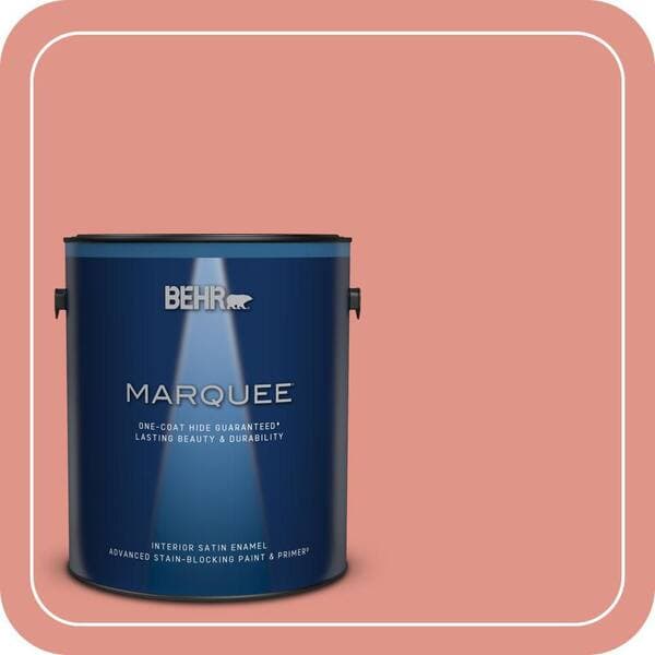 BEHR PREMIUM PLUS #BIC-18 Fresh Watermelon Flat Low Odor & Primer (3)