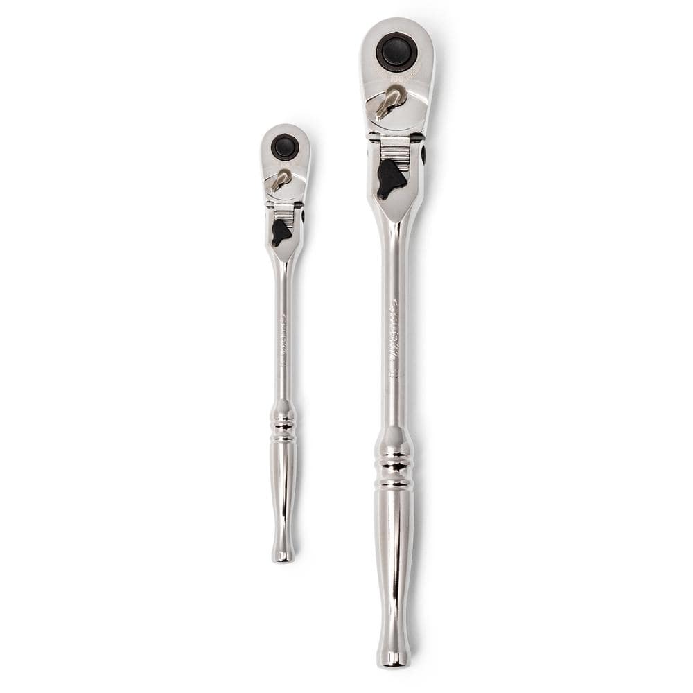 Husky 3/8 and 1/2 in. Drive Flex Lock Ratchet Set (2-Piece) (3)