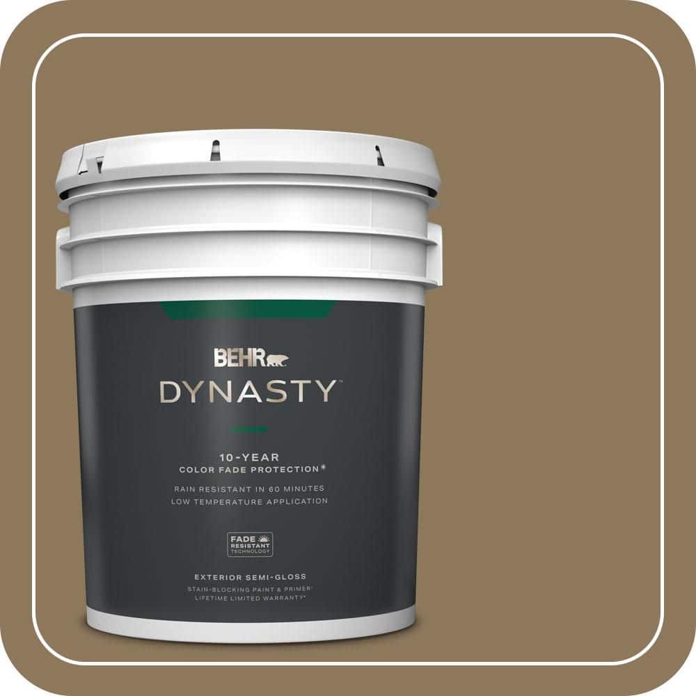 BEHR DYNASTY 5 gal. #N300-6 Archaeological Site Semi-Gloss Exterior Stain-Blocking Paint & Primer