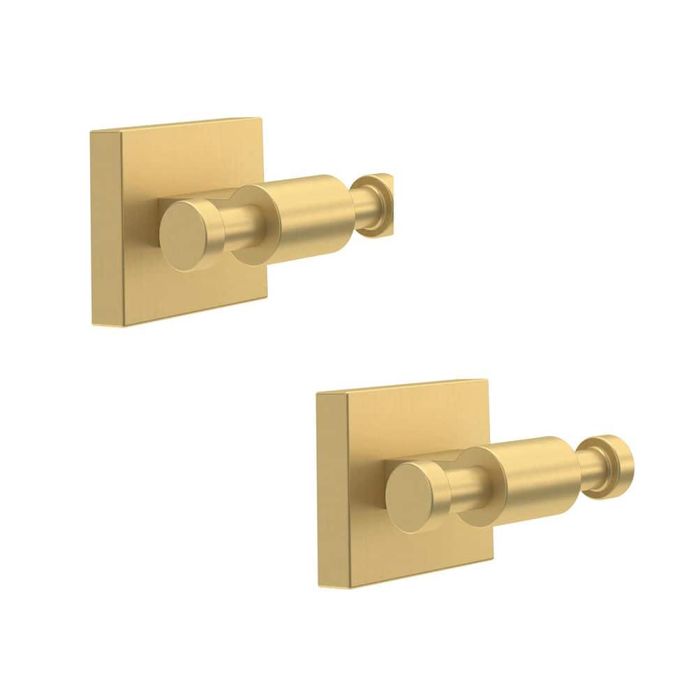 Franklin Brass (2-Pack) Maxted Knob Double Robe/Towel Hook in Modern Gold