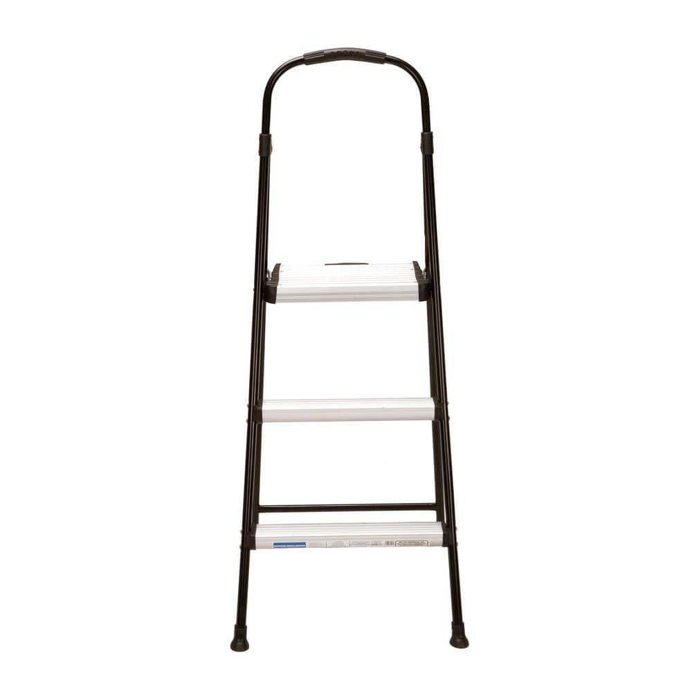 Cosco 3-Step Folding Step Stool with Rubber Hand Grip