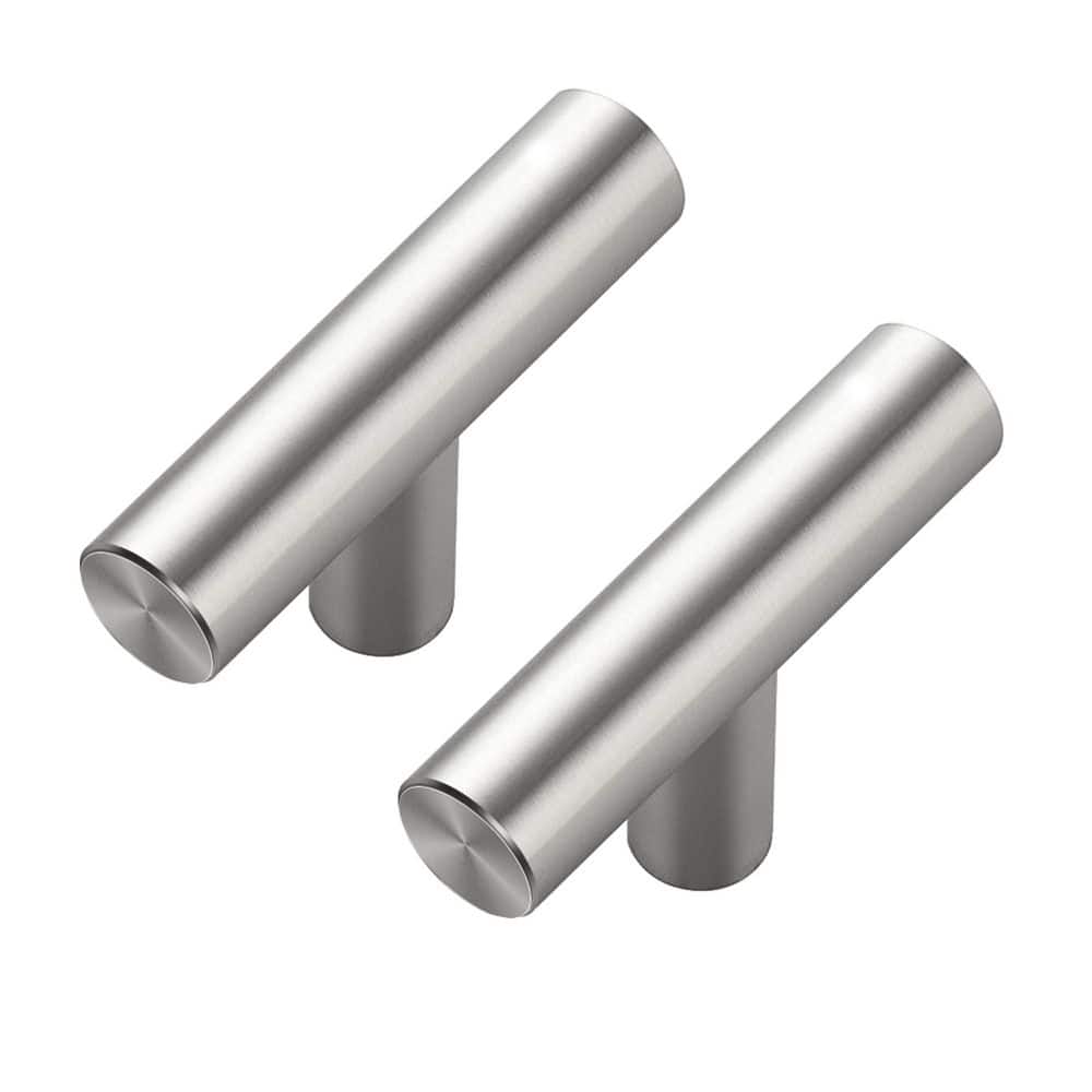 Numhew 30-Pack 2 in. Brushed Nickel Kitchen Cabinet Knobs, Stainless Steel Single Hole T Bar Cabinet Pulls (1)