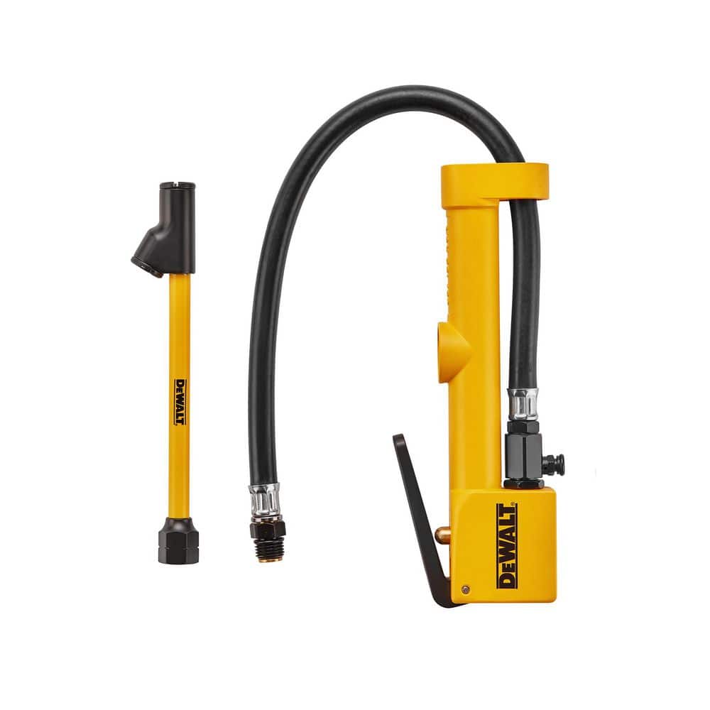 DEWALT SIght Glass Inflator with Dual Head Straight Chuck And 15 in. Hose
