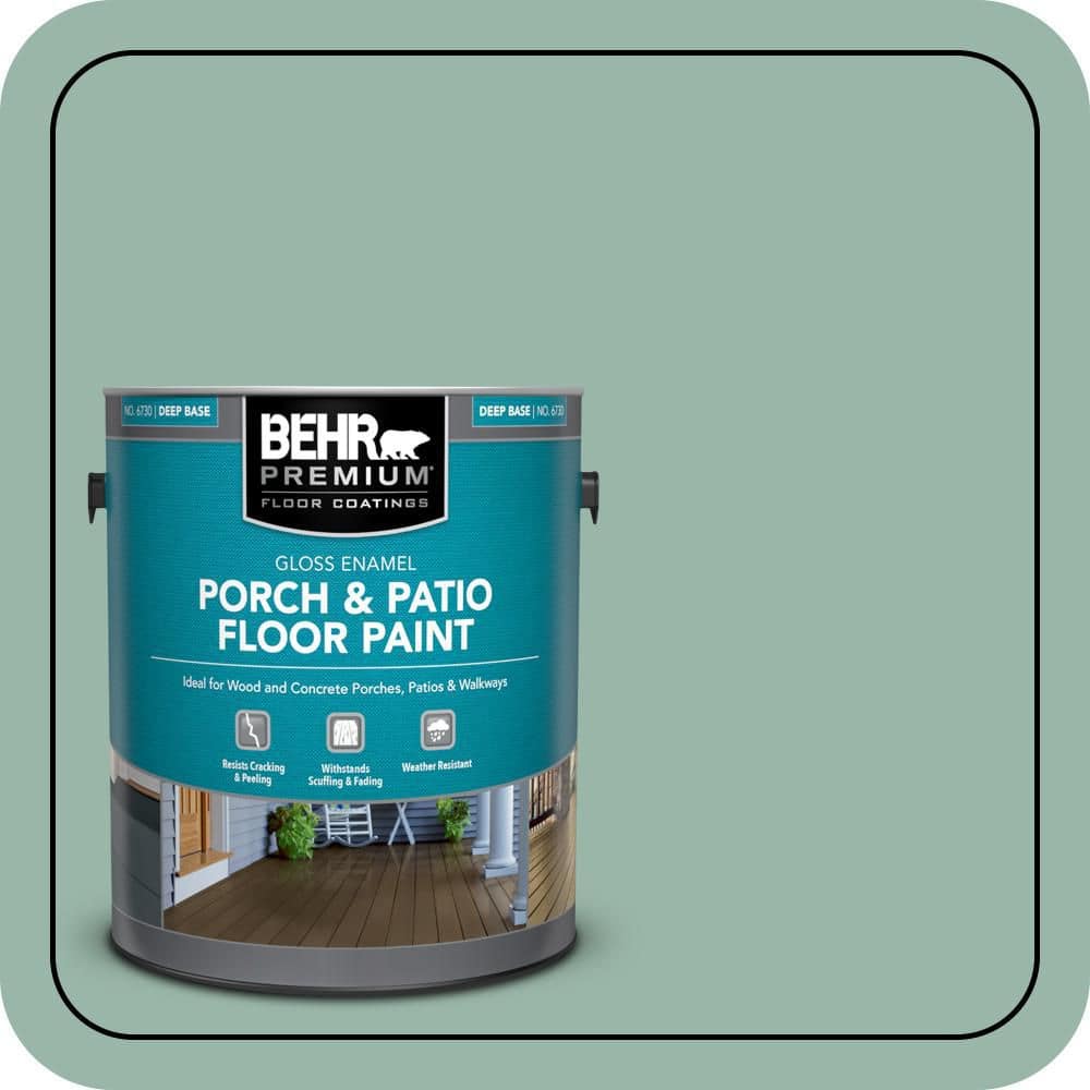 BEHR PREMIUM 1 gal. #S420-3 Nile River Gloss Enamel Interior/Exterior Porch and Patio Floor Paint