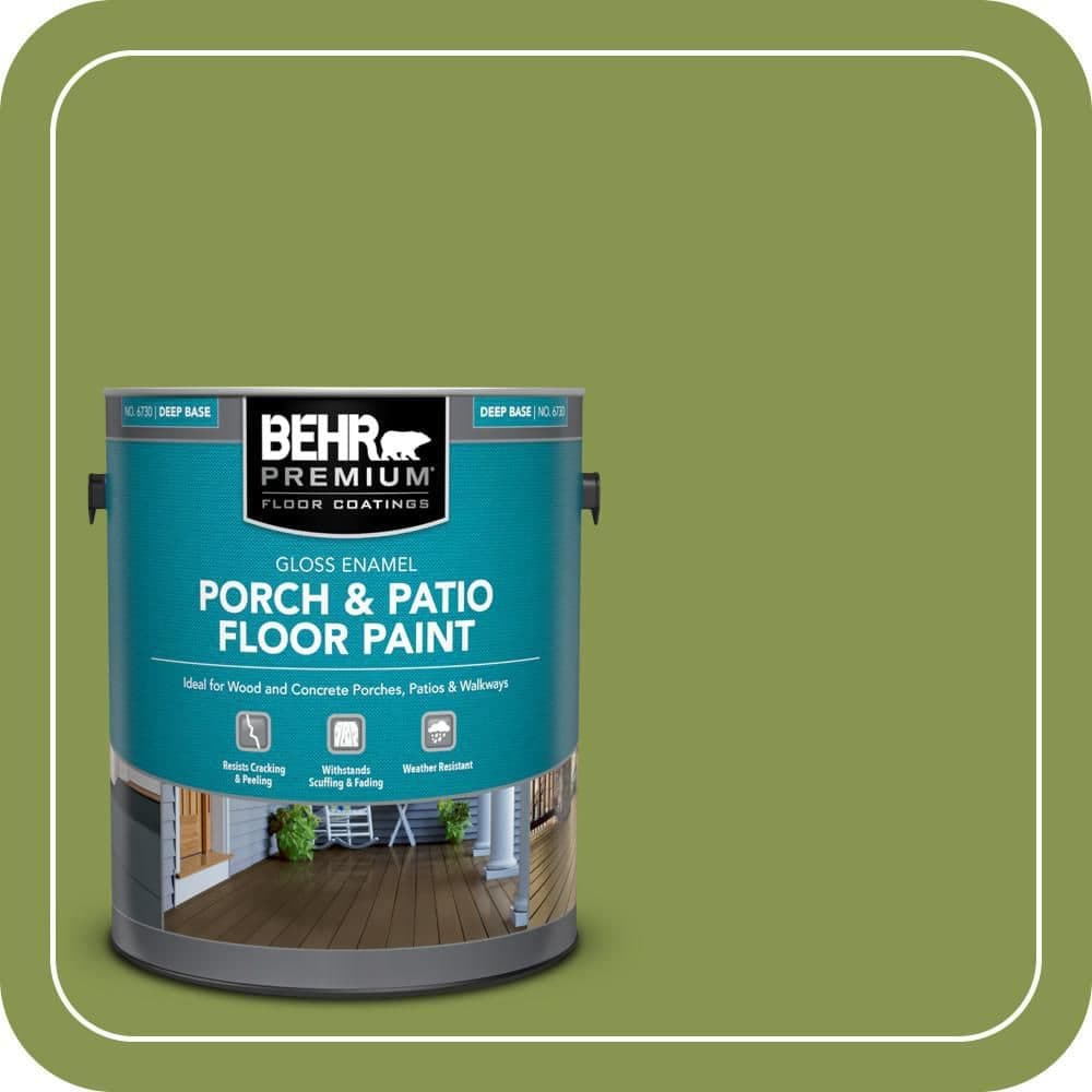 BEHR PREMIUM 1 gal. #M360-6 Bold Avocado Gloss Enamel Interior/Exterior Porch and Patio Floor Paint