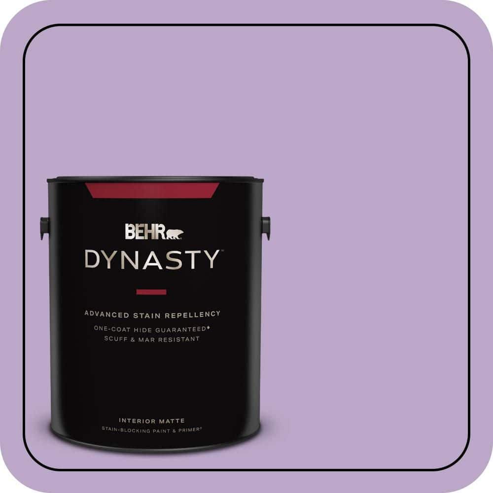 BEHR DYNASTY 1 gal. #M570-4 Cyber Grape Matte Interior Stain-Blocking Paint & Primer