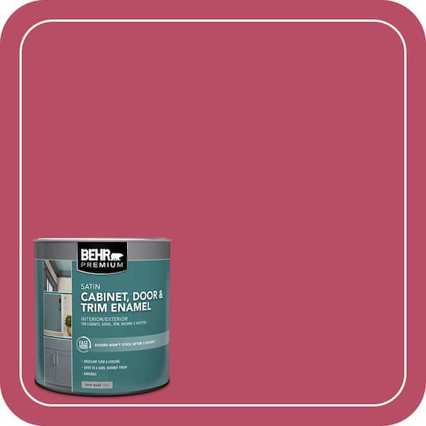 BEHR PREMIUM 1 qt. #P130-7 Glamorous Satin Enamel Interior/Exterior Cabinet, Door & Trim Paint (2)