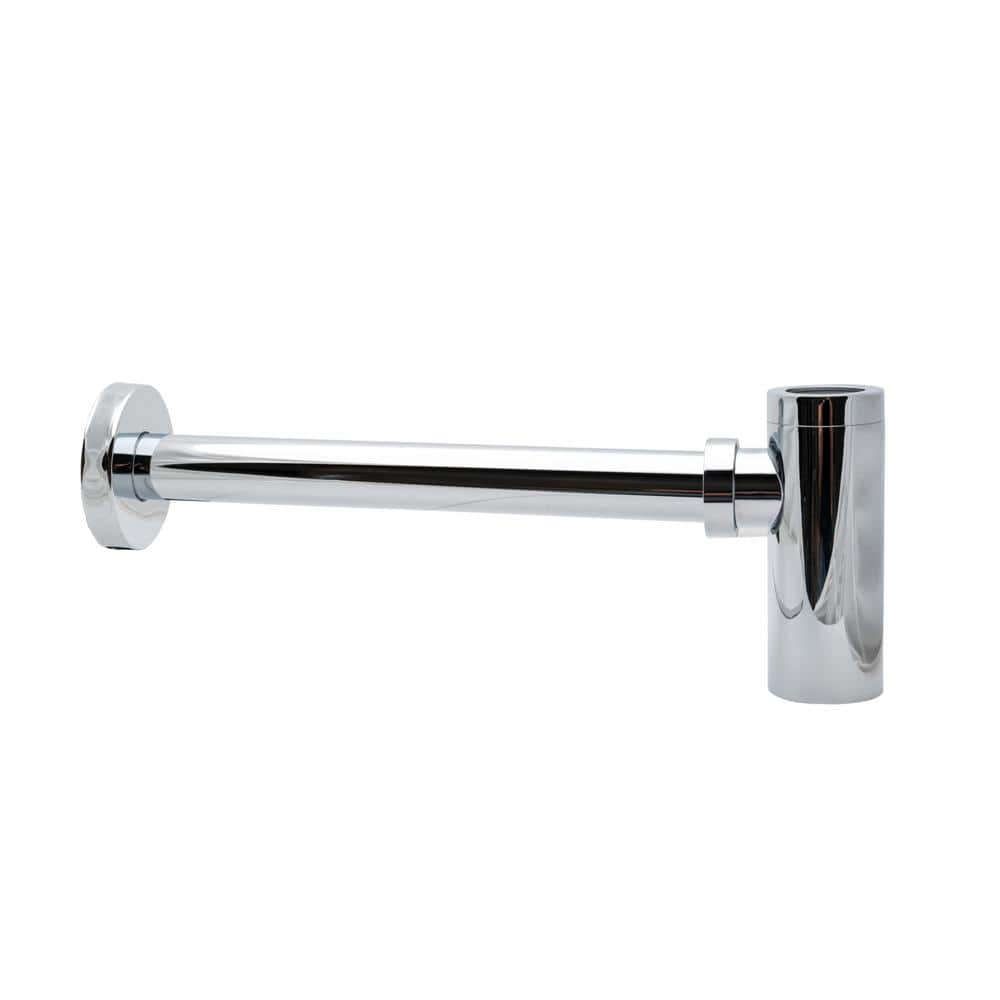 Dearborn Brass 1-1/4 in. Brass Round Bottle Trap in Chrome
