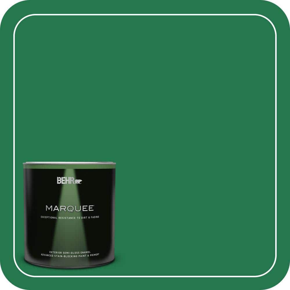 BEHR MARQUEE 1 qt. #460B-7 Pine Grove Semi-Gloss Enamel Exterior Paint & Primer