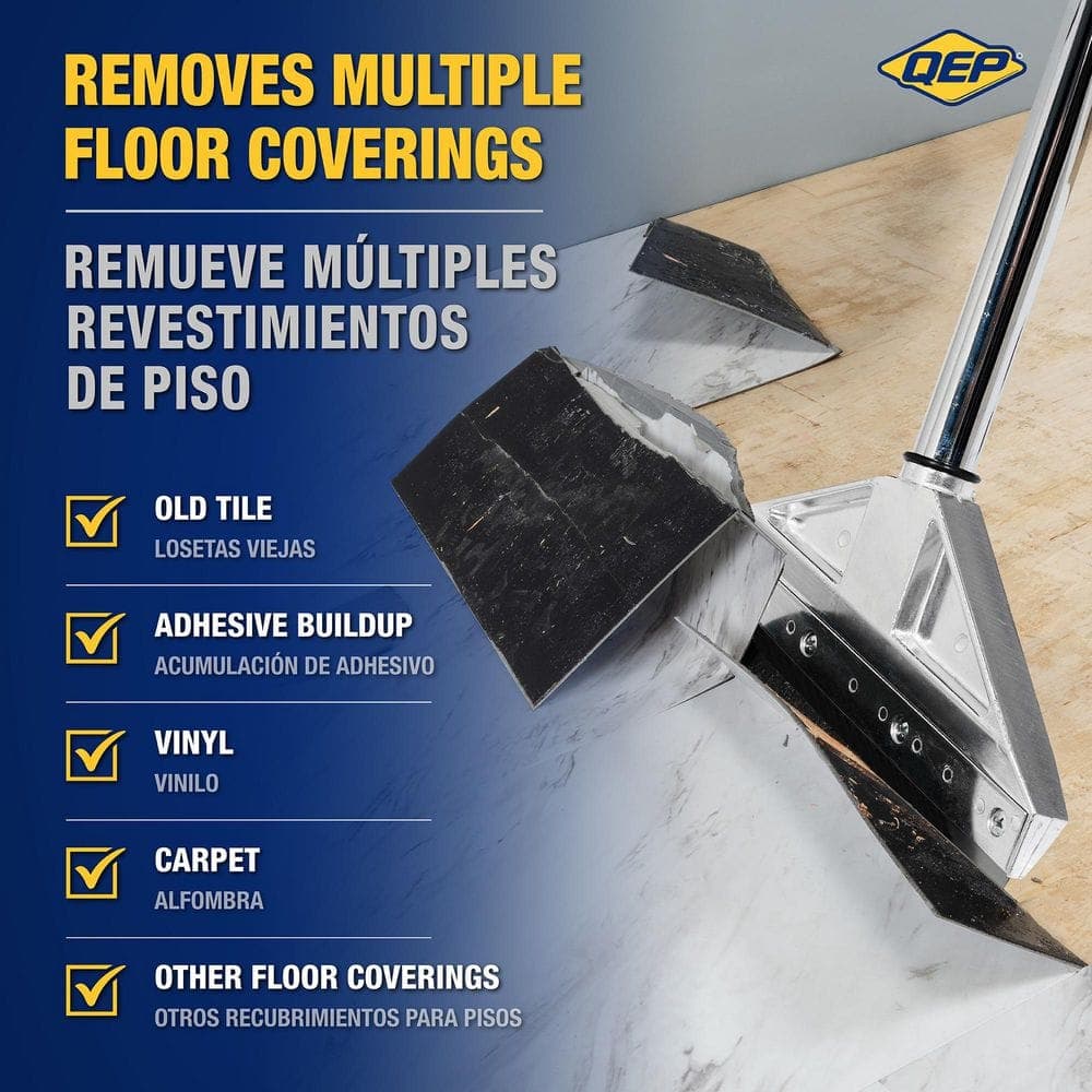 QEP 8 in. W Adjustable Steel Razor Blade Floor Scraper and Stripper (4)
