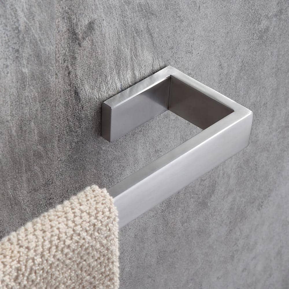 Tahanbath 24 in. Towel Racks for Bathroom Wall Mounted, Heavy Duty Hand Towel Holder Organizer, Brushed Nickel Single Bar (3)