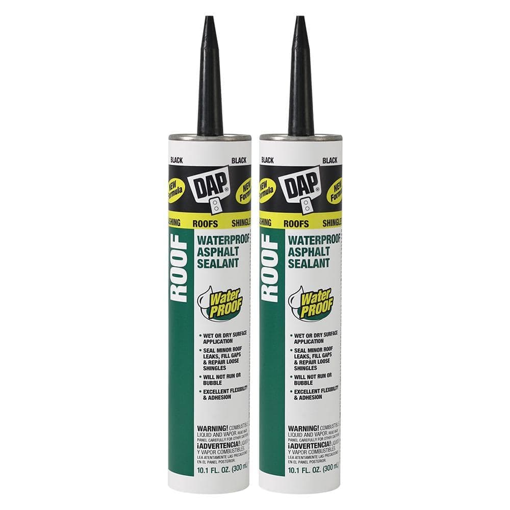 DAP 10.1 oz. Black Waterproof Blacktop and Roof Sealant (2-Pack)