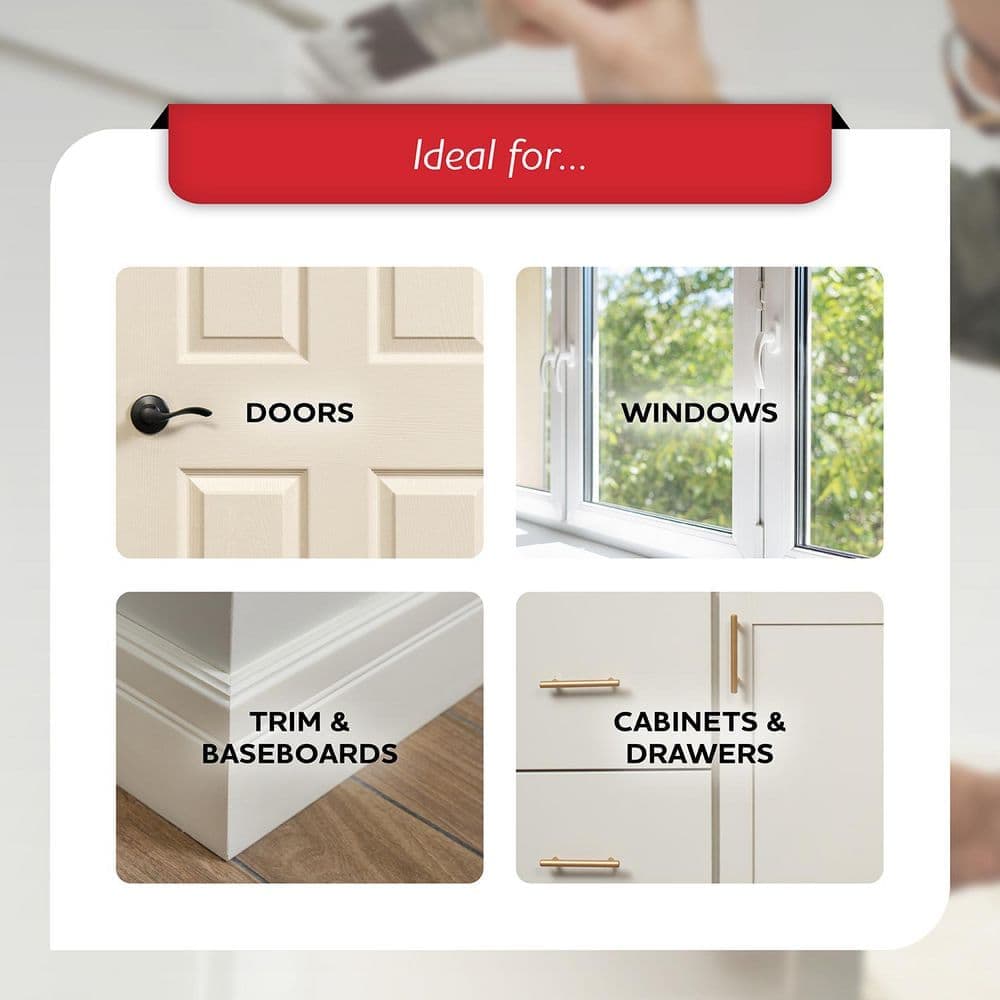 Glidden White Cabinet, Door and Trim (2)