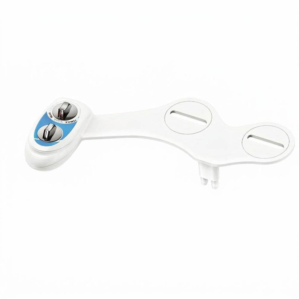 Anqtovp Toilet Bidet Attachment with Self-Cleaning Retractable Nozzle, Adjustable Pressure, Feminine and Posterior Wash (1)