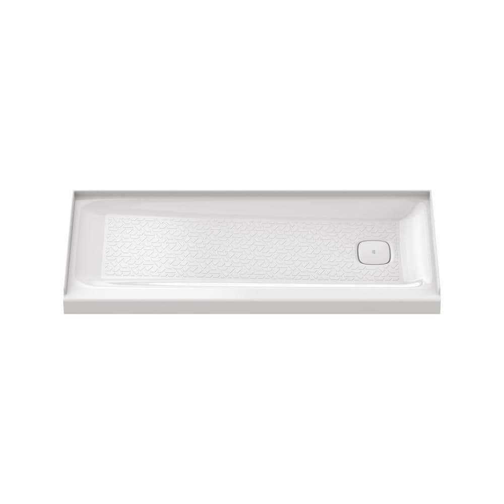 American Standard Aspirations 60 in. L x 30 in. W Single Threshold Alcove Shower Pan Base with Right Drain in White (3)